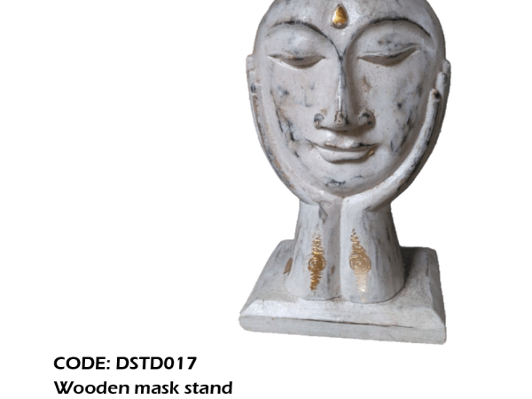 Sculpture visage en bois