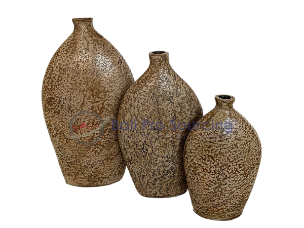 A Set Of 3 Antique Pot
