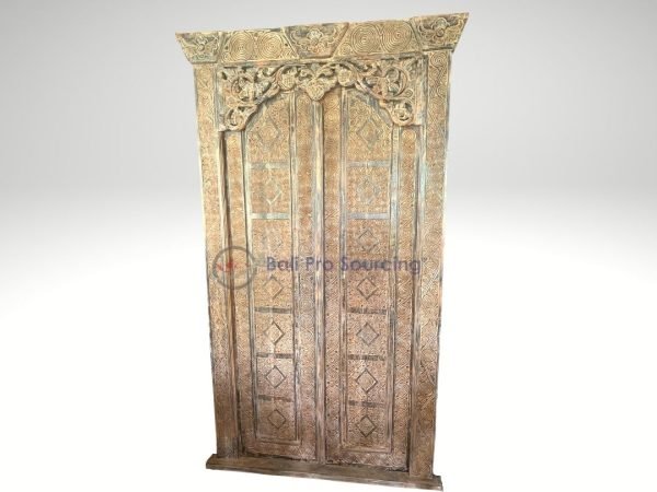Antique Carved Wooden Door
