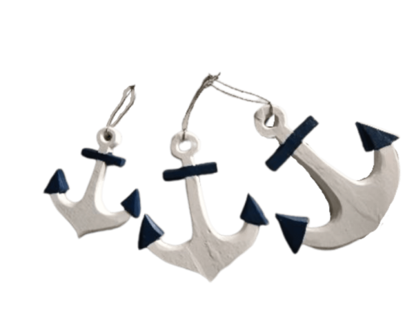 A Set Of 3 Anchor With Rope