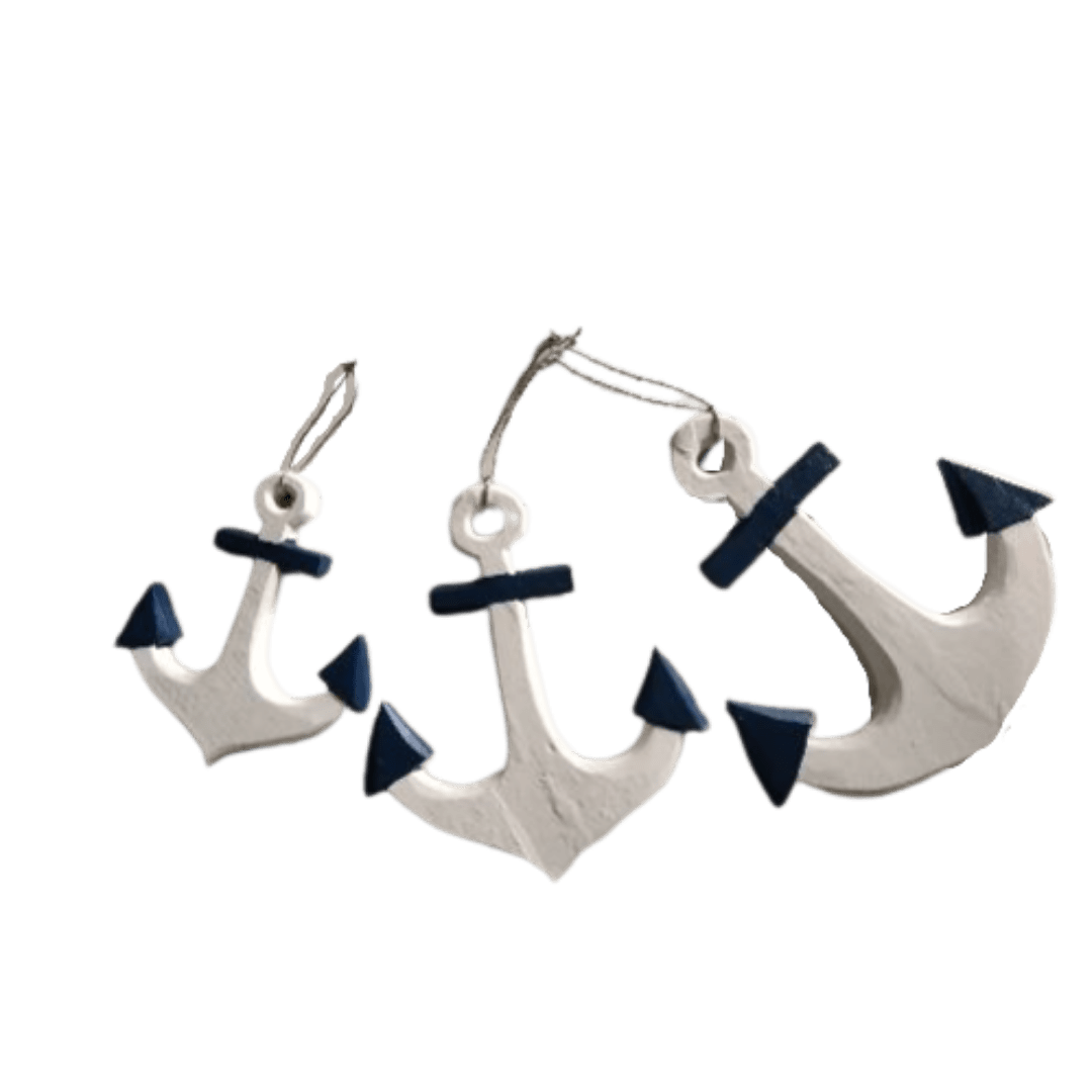 A Set Of 3 Anchor With Rope