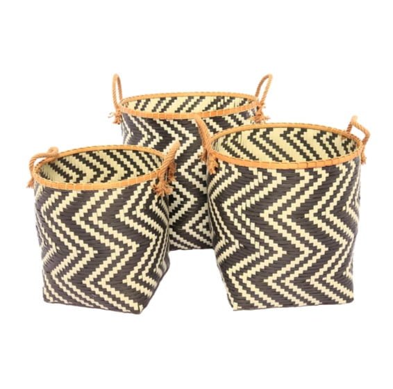 A Set Of 3 Clara Laundry Basket