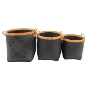A Set Of 3 Kia Laundry Basket