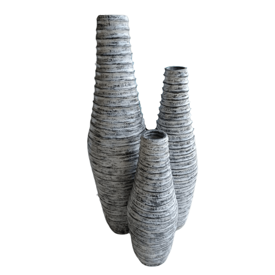 A Set Of 3 Pot