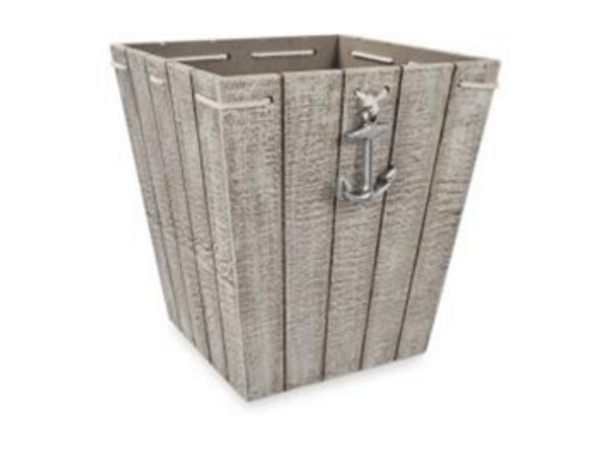 Anchor Basket Wooden Decoration