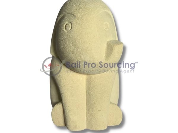 Baby Elephant Sitting Statue