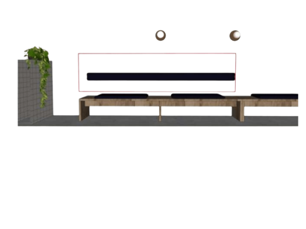 Backrest (for Long dining benches)