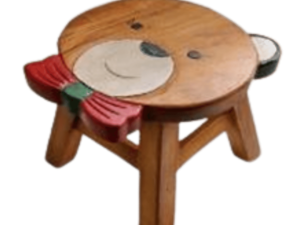 Bear Wooden Chair Decoration