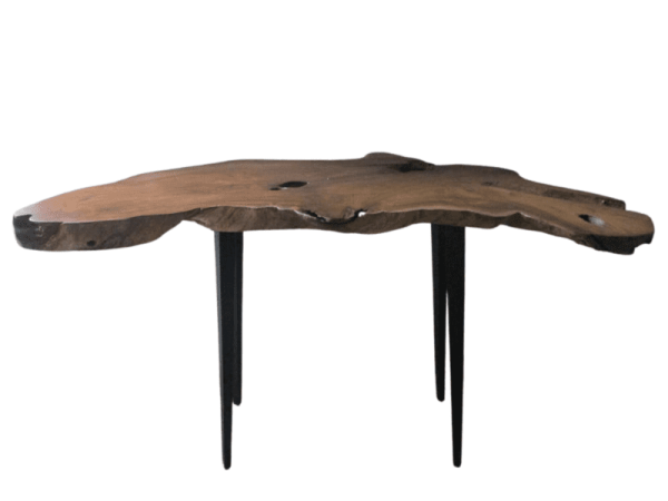 Bromo Teak wooden console Table with iron legs stick