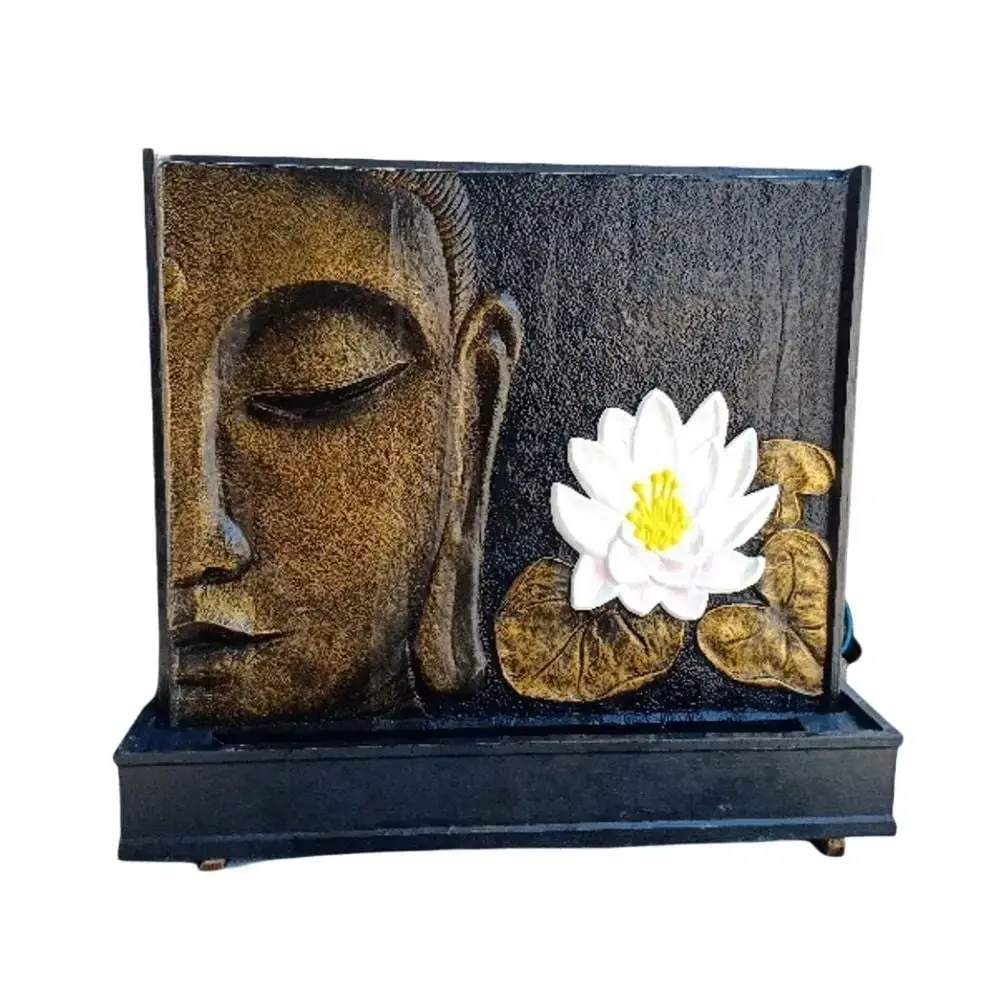 Buddha Half Face Lotus 200x180 cm Water fountain