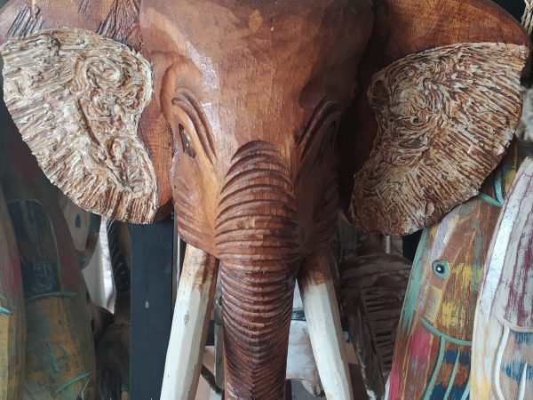 Elephant head Wooden decoration