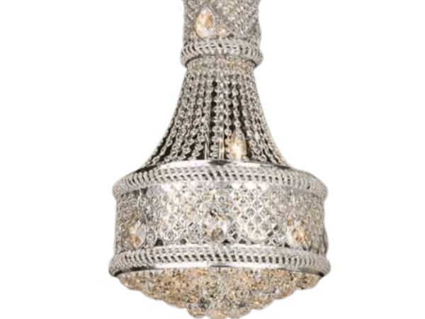 Elisabeth Crystal Lamp Silver
