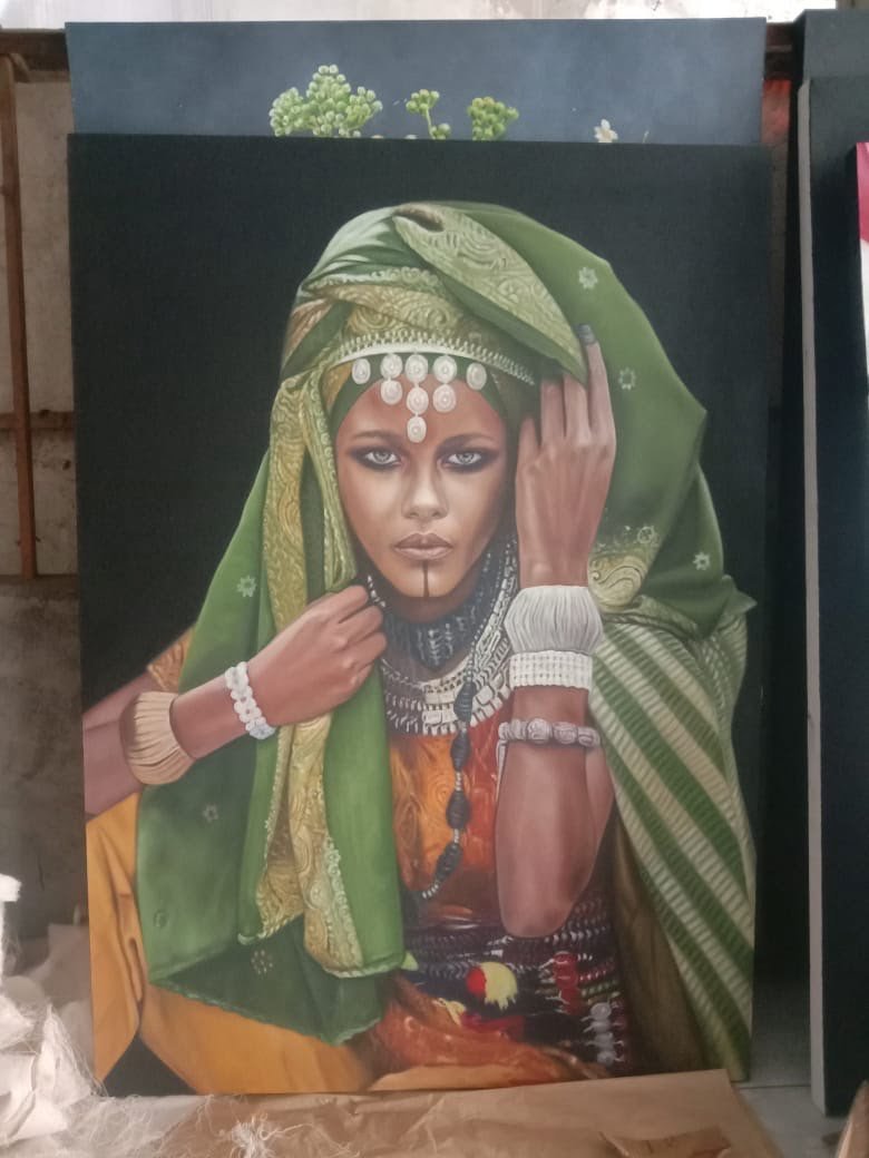 Etnic Women Paint Art