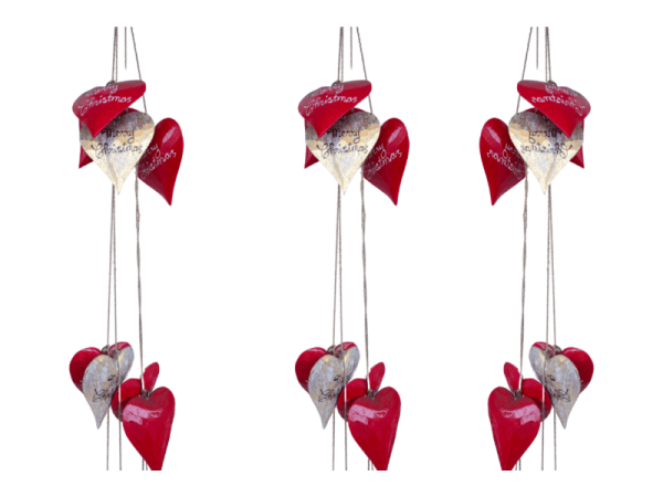 Hanging Wooden Love (5 pcs)