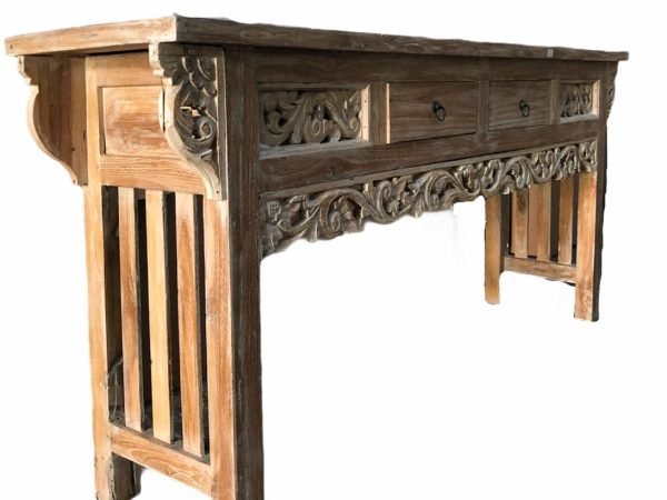 Large Wooden Console Table