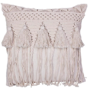 Losa Macrame Pillow Cover with Tassel
