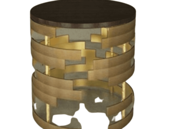 Minimalist Brass Stool