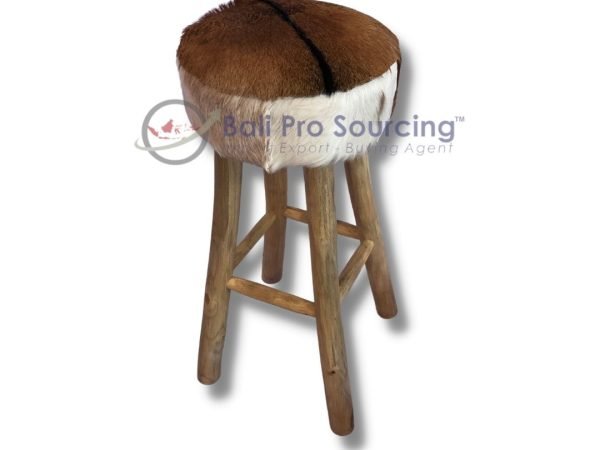 Stool Leather Round