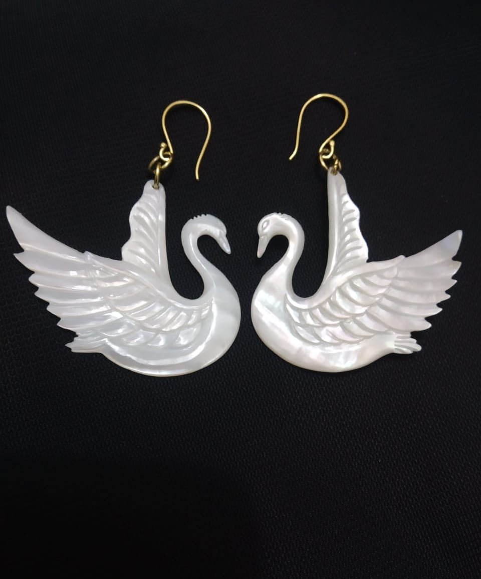Swan Earrings