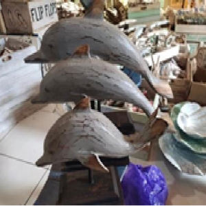 Wooden Dolpin Decoration
