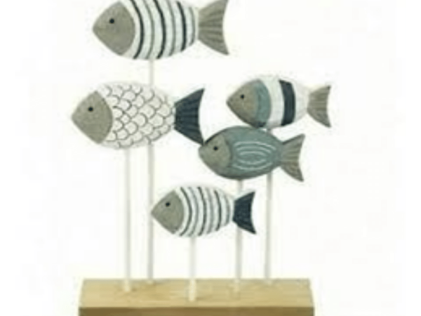 Wooden Fish Decoration