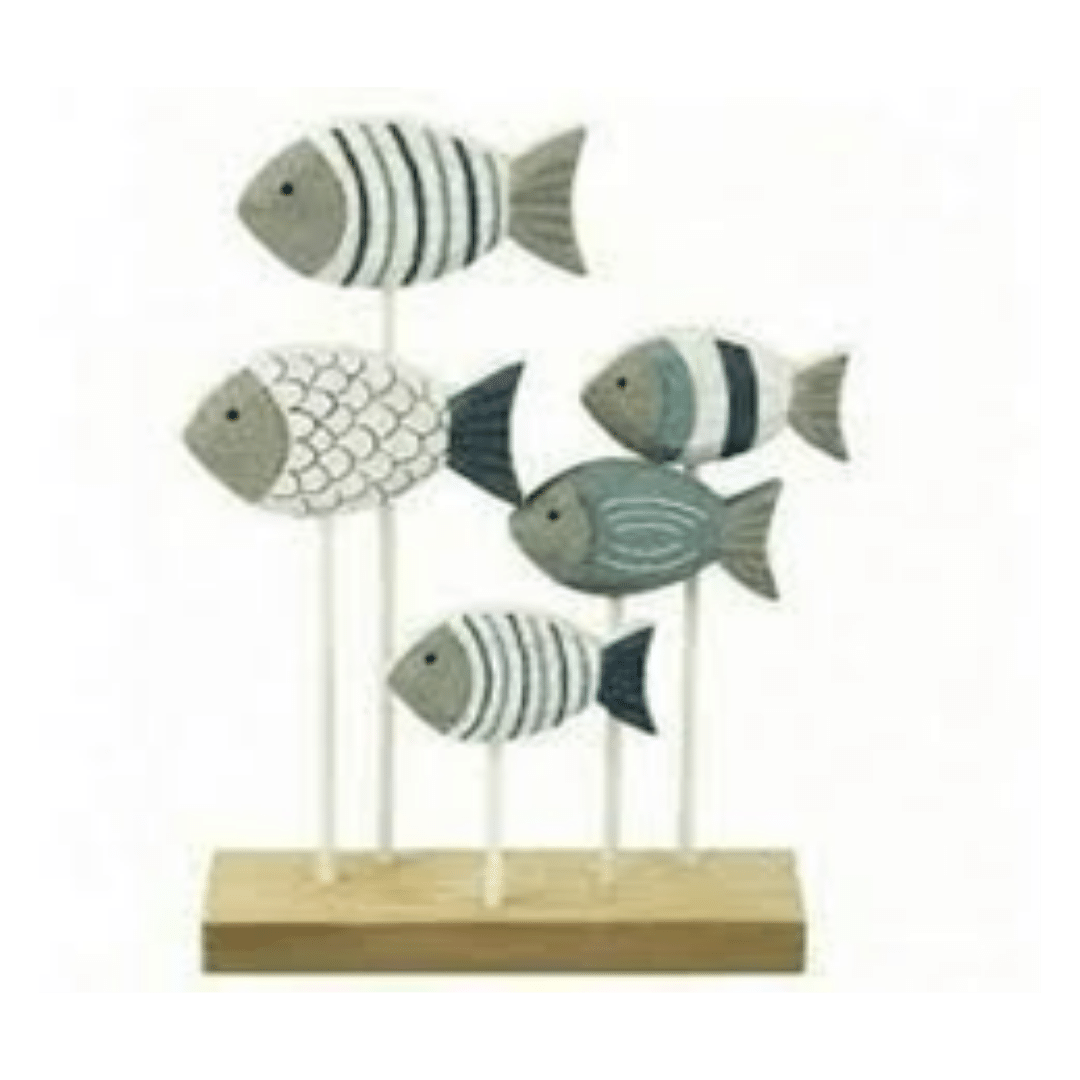 Wooden Fish Decoration