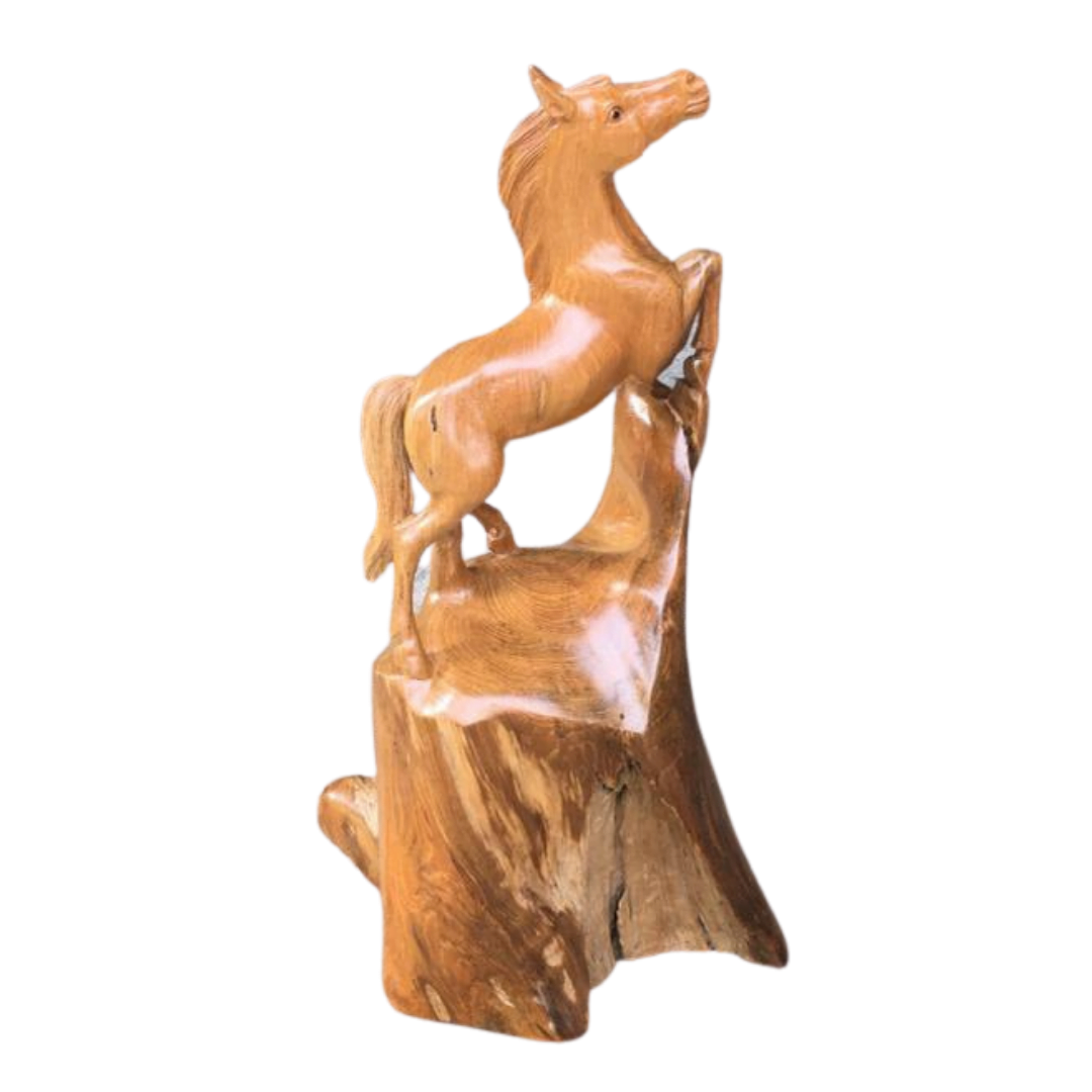 Wooden Horse Statue