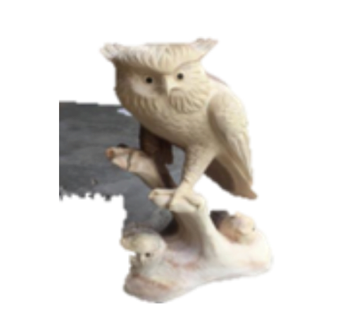 Wooden Mother And Baby Owl