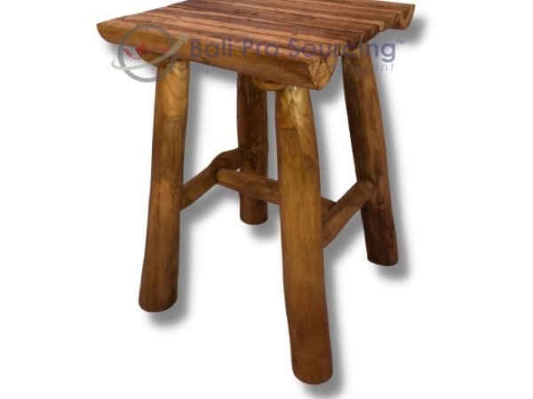 Wooden Stool Square 4 Legs