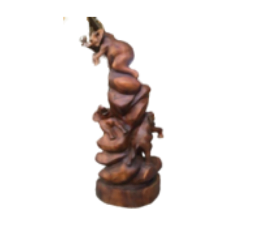 Wooden Three Elephant