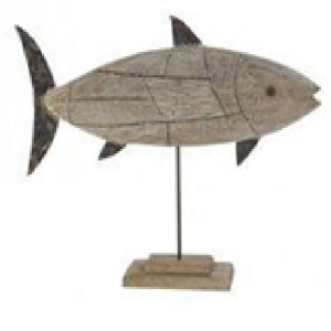 Wooden Tuna Decoration