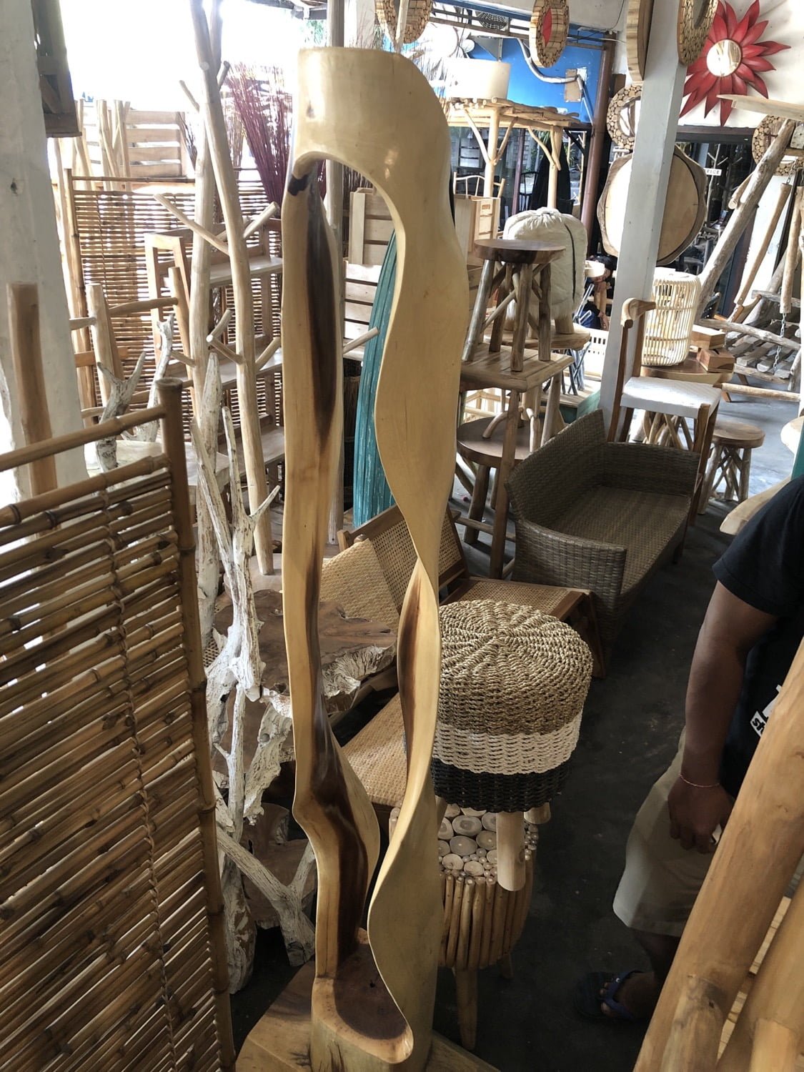 Wooden standing decoration