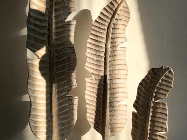 Wooden Leaf Decoration