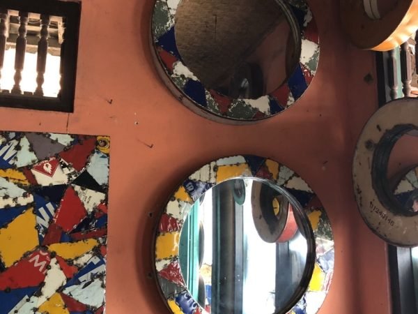 Big round mirror