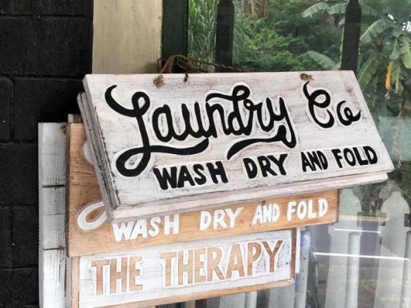 Wooden sign board