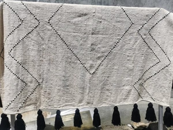 Embroidery Throw with tassel