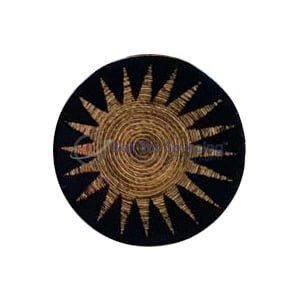 Banana Wall Decoration with Black Sun Pattern
