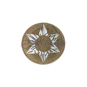 Banana Wall Decoration with Black & White Flower Pattern