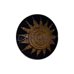 Banana Wall Decoration with Black Macrame Pattern