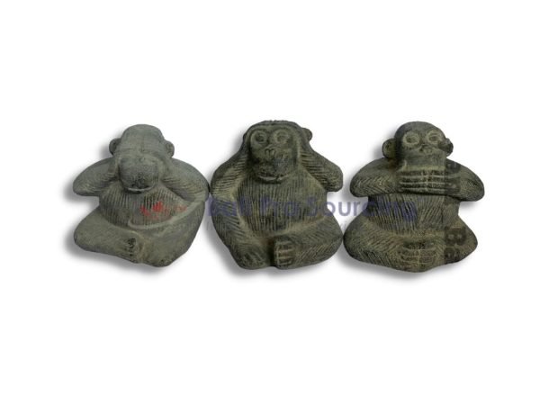 3 Sets Of Monkeys Statue Bali STA0075