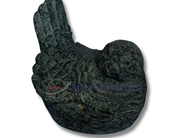 Antique Black Chicken Statue Bali  STA0078