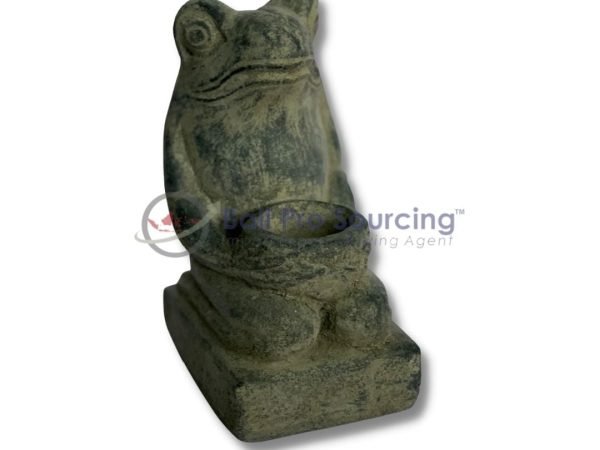 Frog Statue Holding A Bowl STA0154