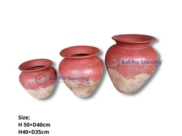 3 Sets of Lombok Pot Red