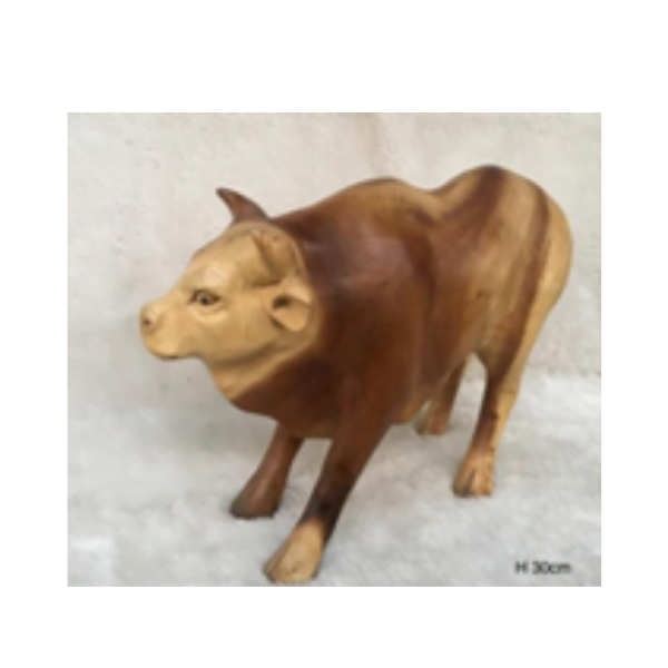 Wooden Baby Cow – Image 2
