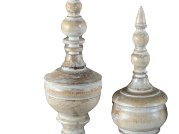 Wooden Decoration Set of 2