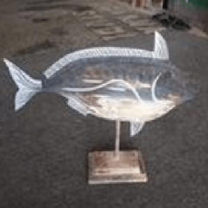 Wooden Fish Decoration