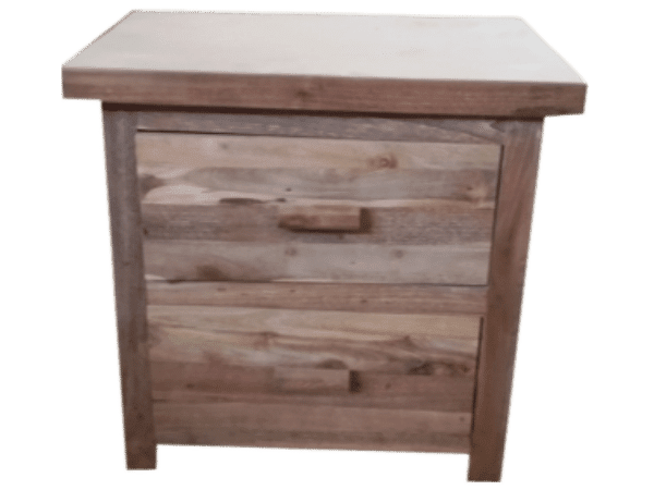 Wooden Nightstand 2 Drawers