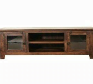 Wooden TV cabinet 2 doors 2 compartments - TV CABINET
